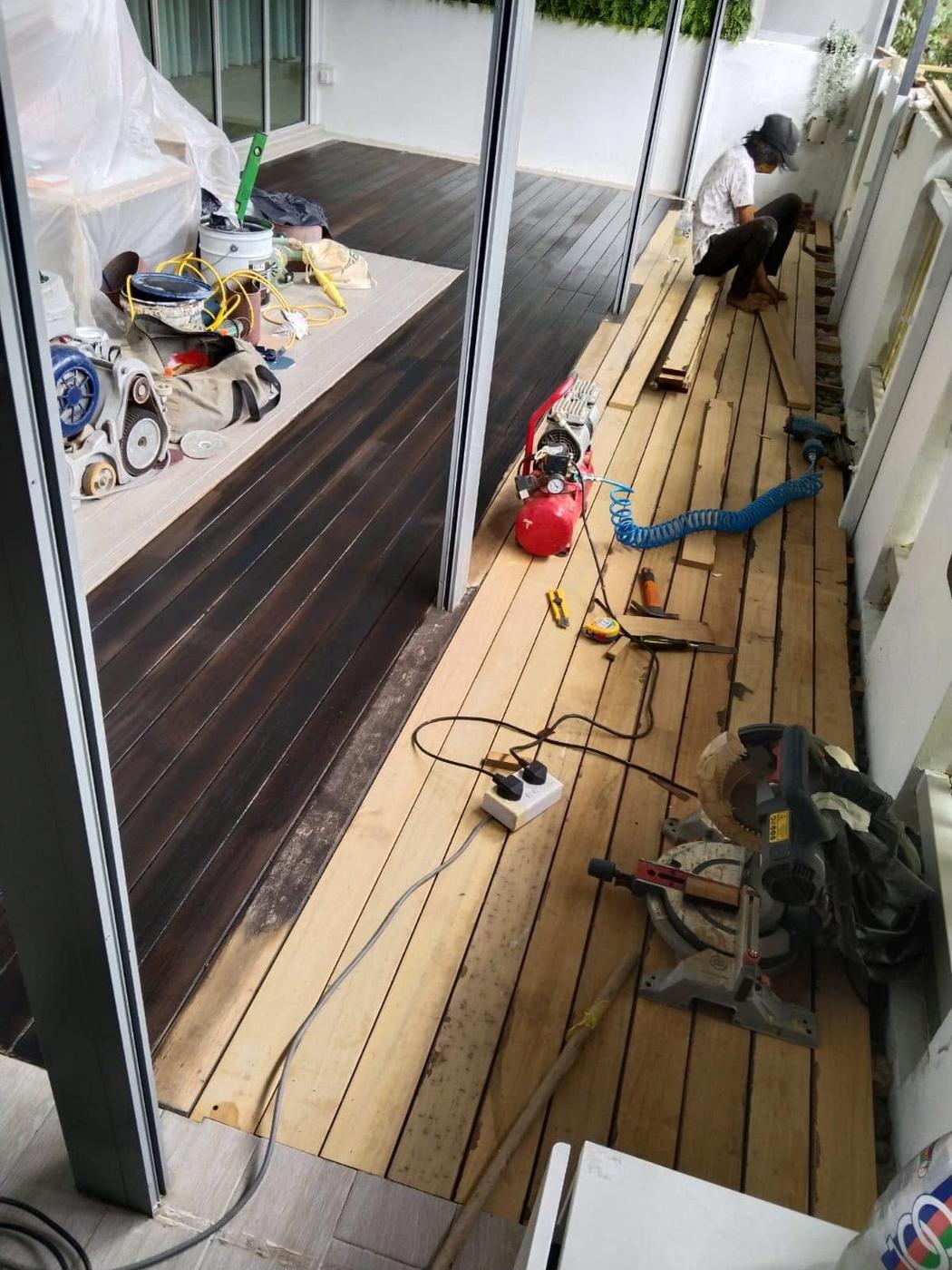 Repair in progress