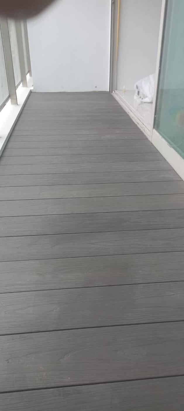 Wpc balcony deck after